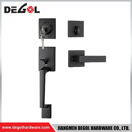 DDL1001 Full Set Stainless Steel Privacy Door Security Entry Lever Hotel Door Handle Locks