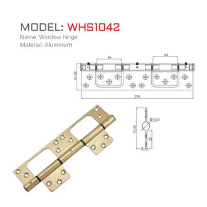 WHS1042 8 Inch X 2 Inch Bifold Butt Window Hinges Vintage Furniture Hardware Antique Door Hinge with Screws for Door, Windows, 