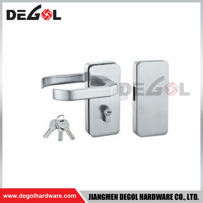 GL1018 glass door lock stainless steel commercial tempered frameless sliding house hotel