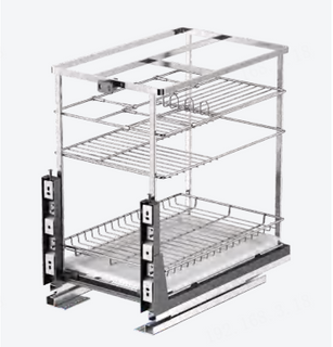 CPB12 Kitchen Cabinet Pull-out Baskets Are Used for Kitchen Storage