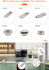 Concealed Handle Smooth Embedded Structure For Household Door Cabinet Hardware Parts
