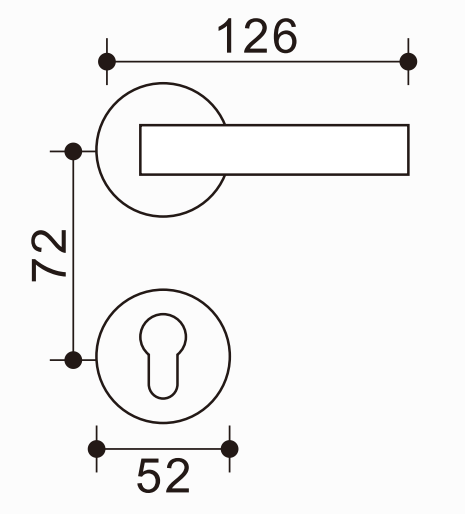 Stylish Zinc-Aluminum Door Handle, Fine Finish, Elevate Your Home Aesthetics