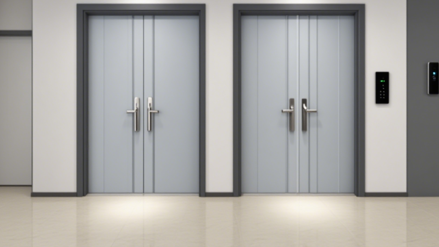 modern interior door handle on plate