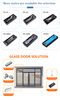 Glass Door Floor Hinge Hydraulic Design Stable Operation For Tempered Glass Door Fittings