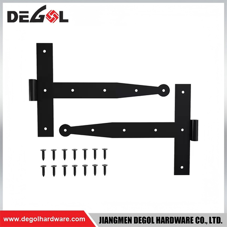 Sturdy T Gate Strap Hinge Outdoor Courtyard Wooden Gate Hardware