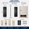 Stainless Steel Door Kick Plate Heavy‑Duty Bottom Protection Plate For Commercial & Residential Doors