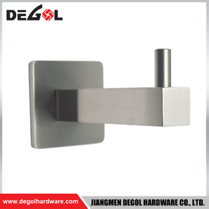 Decorative clothes and coat hook brushed metal hooks and hangers