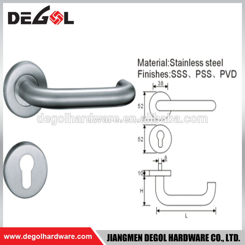 Cheap stainless steel lever hotel entrance tubular door lever handle