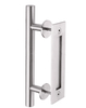 Simple Modern External Stainless Steel Door Handle On Plate With Competitive Price