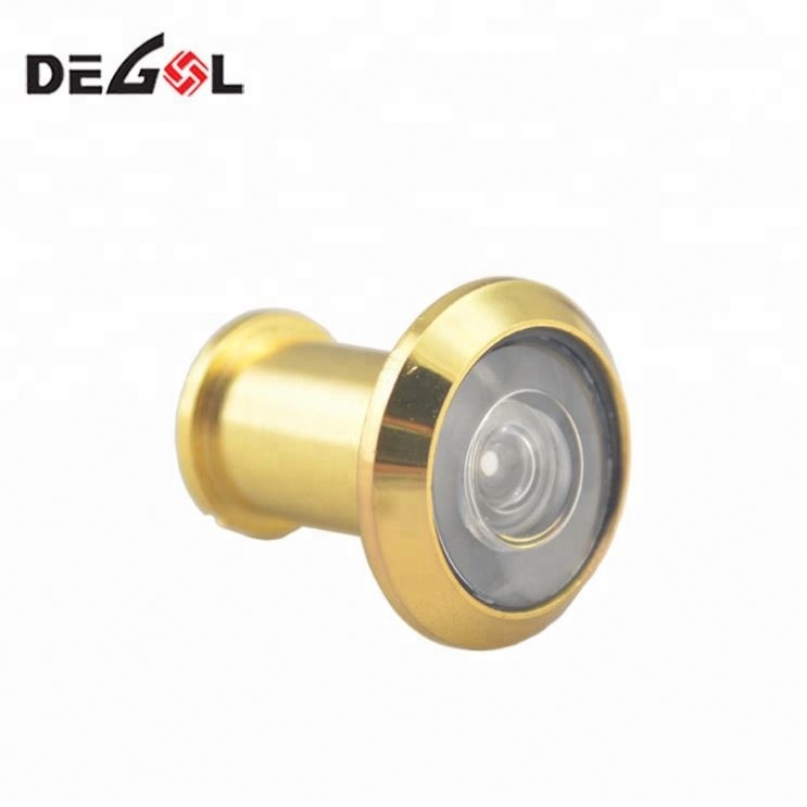 Wide Angle Brass Door Viewer