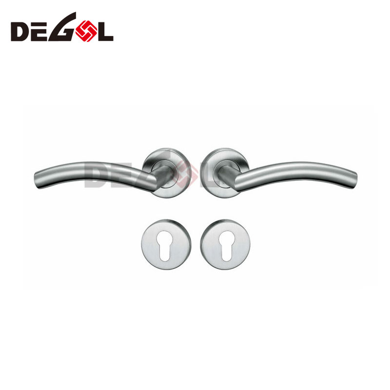 Modern stainless steel 304 door handle lock door lever handle,european door handle lock
