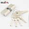 security brass mortise door cylinder lock with computer keys