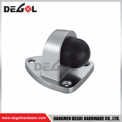 High Quality Heavy Duty Solid Stainless Steel Metal Door Stopper With Rubber Rings for Slide