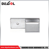 YC214 Glass Door Hingers Satin Chrome Black