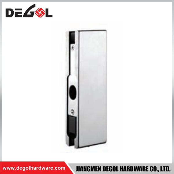 YE206 Glass Door Fitting Satin Chrome Black