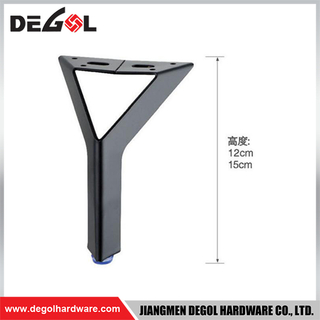 FL1107 Metal Furniture Legs Heavy Duty Wrought Iron Right Angle Sofa Leg
