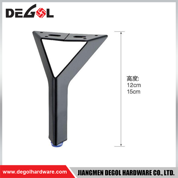 FL1107 Metal Furniture Legs Heavy Duty Wrought Iron Right Angle Sofa Leg