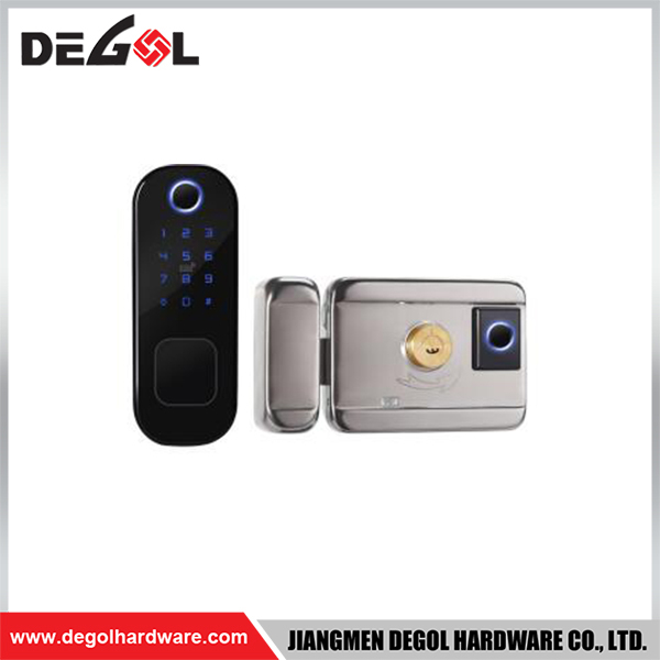 SML42 Zinc Alloy Door Handle Smart Lock Matt Black/ Satin Silver