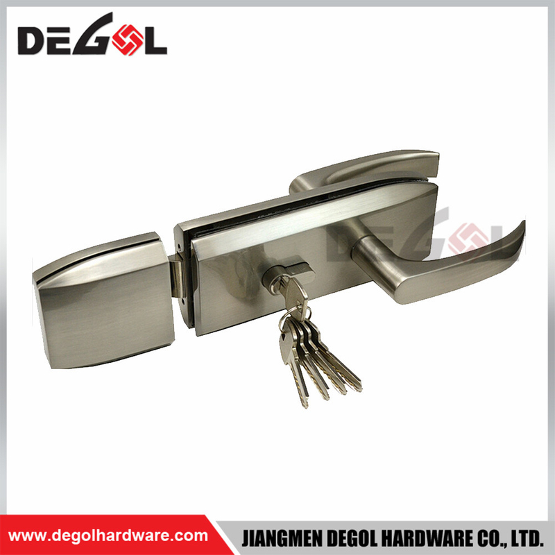 GL1008 glass door lock stainless steel commercial tempered frameless sliding house hotel