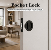 Pocket Lock Hidden Embedded Design For Household Sliding Pocket Door Hardware
