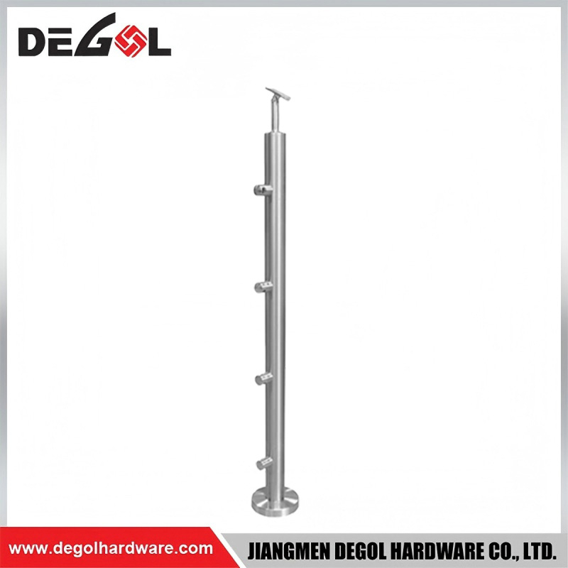Premium Glass Balustrade End Post Fine Craft Long Service For Long Term Outdoor Usage