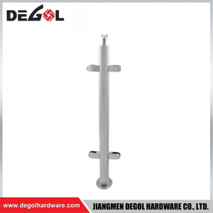 Residential Square Post And Glass Simple Structure For Home Balcony Safety Railings