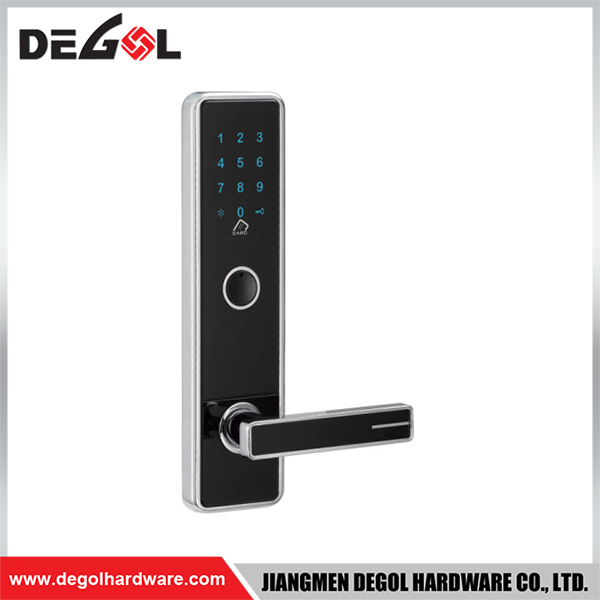 SML82 Zinc Alloy Door Handle Smart Lock Matt Black/ Satin Silver