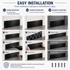 Stainless Steel Door Kick Plate Heavy‑Duty Bottom Protection Plate For Commercial & Residential Doors