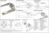 LH1013 Offset Rectangular Stainless Steel Door Lever Handle on Round Rose