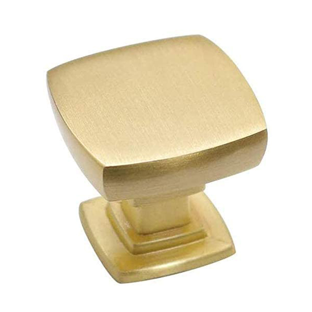 Solid Square Drawer Knobs Gold Knobs for Dresser Drawers