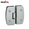 Durable stainless steel hydraulic glass door hinge.