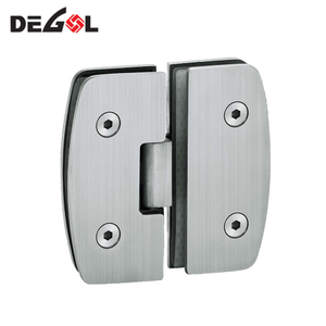 Durable stainless steel hydraulic glass door hinge.