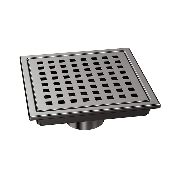 Square Shower Floor Drain With Flange