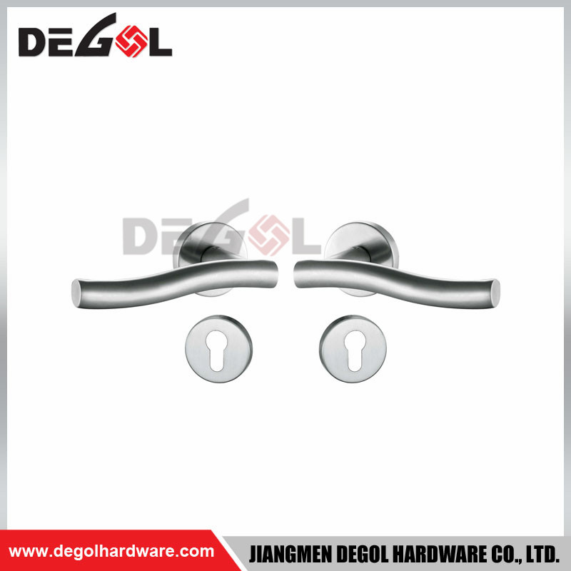 Stainless Steel Front Door Handle And Lock Set