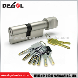 Hot sale brass euro profile high security thumb turn knob lock cylinder