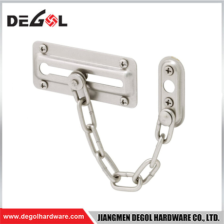 124*63*22mm Stainless steel silver sliding ball satin door chain
