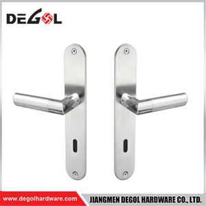 Zinc Door Handle On Rose For Interior And Exterior Plate From China