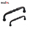Factory Funiture Black Diecast Iron Hardware Cabinet Pull Drawer Handle