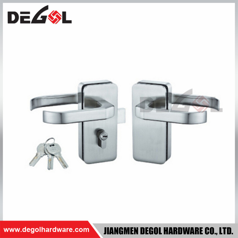 GL1042 glass door lock steel commercial tempered sliding house hotel commercial 