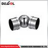 YA83 Handrail connecting fittings Satin Chrome Black