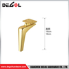 FL1116 Metal Furniture Legs Heavy Duty Wrought Iron Right Angle Sofa Leg