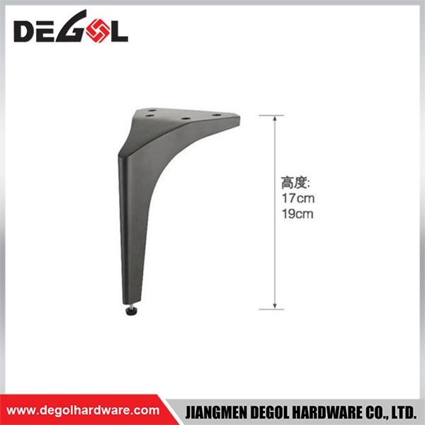 FL1123 Metal Furniture Legs Heavy Duty Wrought Iron Right Angle Sofa Leg