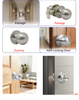 Stainless Steel Door Knob Lock Designed for Australian Home Security