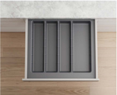 CT-600B Classical Tray with fixed slots to fit to the drawer width 