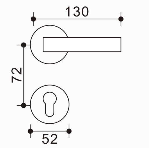 High-End Zinc-Aluminum Door Lever, Solid Material, Boost Your Door Appeal