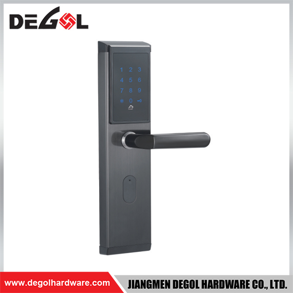 SML59 Zinc Alloy Door Handle Smart Lock Matt Black/ Satin Silver