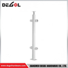 Balustrade End Post Fixed Terminal Structure For Edge Side Glass Railing Mounting