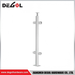 Balustrade End Post Fixed Terminal Structure For Edge Side Glass Railing Mounting