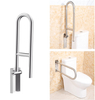 Foldable U Shape Grab Bar Toilet Safety Handrail for Elderly Handicap