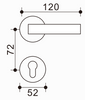 Customizable Zinc-Aluminum Door Pull, Multiple Finishes for Choice